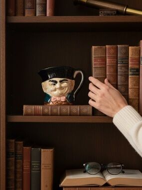 🫖 Vintage Occupied Japan Toby Face Pitcher – Winking Character Creamer Jug